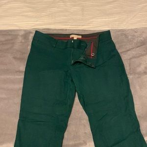Size 4 Banana Republic Emerald Green Sloan Fit